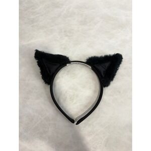 The Great PretendEars Black Faux Fur Cat Ear Headband Costume Cosplay Accessory